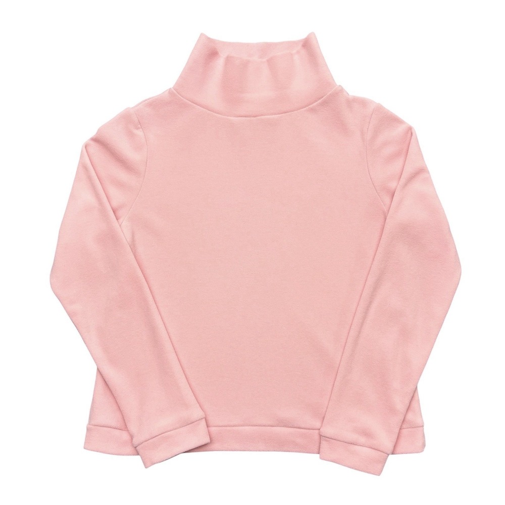Dudley Stephens Juliet Turtleneck Pink Fleece Sweater Womens Size Small
